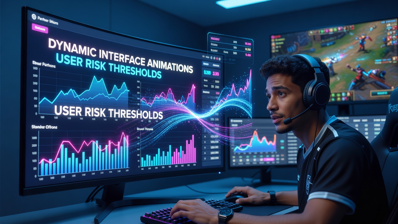 Esports wagering interface displaying animated live betting options during a major tournament match