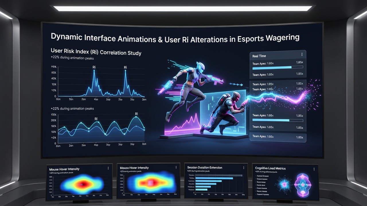 Close-up view of animated odds display updating during an ongoing esports match with user bet placement indicators