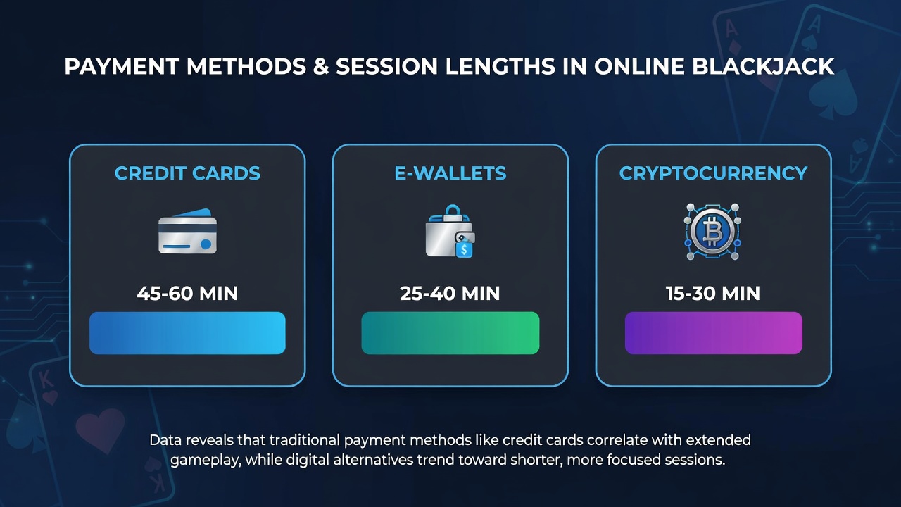 Online blackjack interface showing various payment options including credit cards and e-wallets