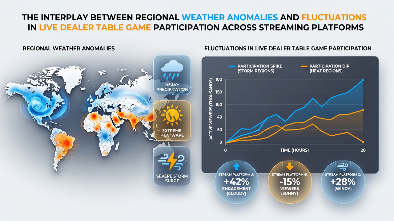 Regional weather patterns influencing online gaming habits on streaming platforms